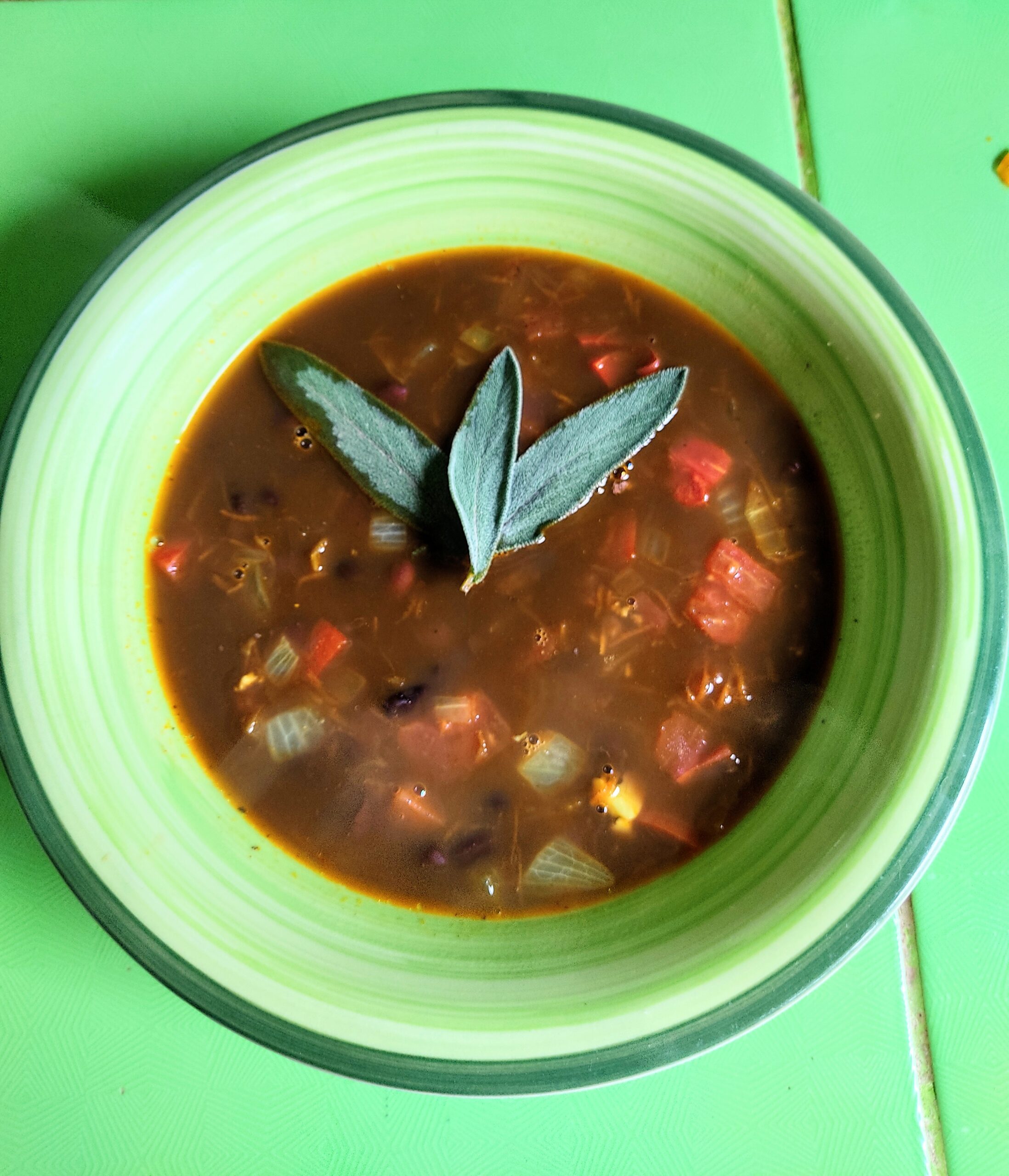 Black Bean Soup for Chilly Days - liv breaks the kitchen