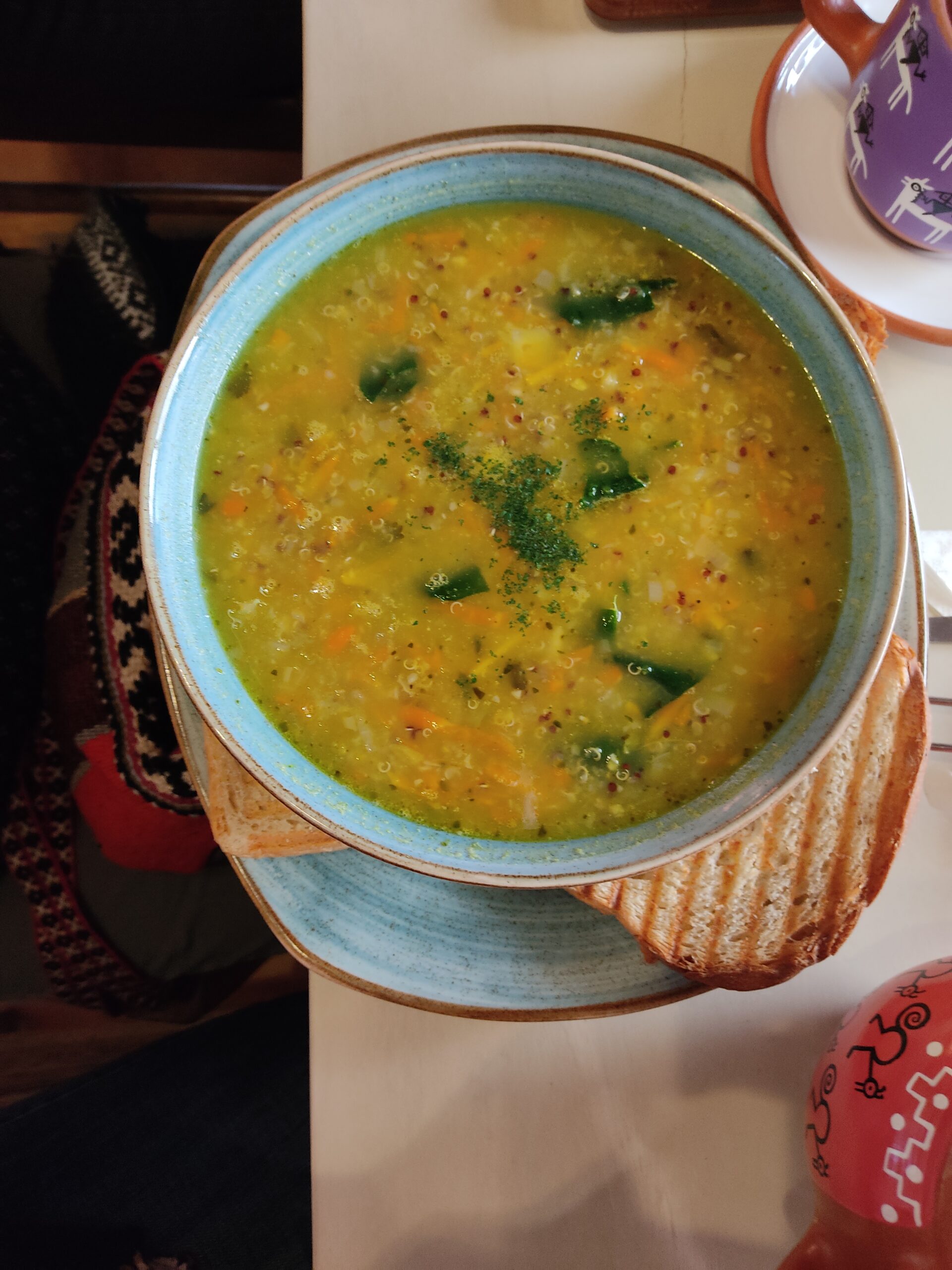 Quinoa Soup - Jack's Cafe Cusco - Liv Breaks The kitchen