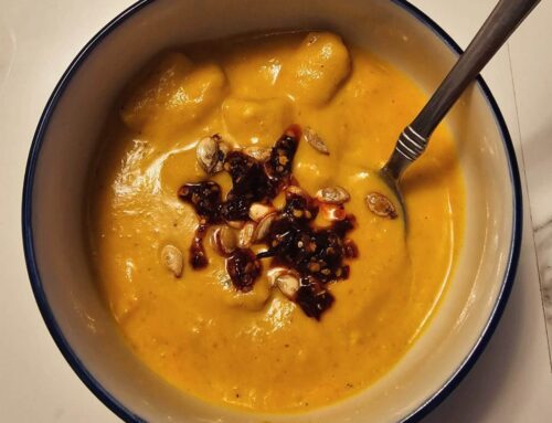 Squash Soup with Gluten-free Gnocchi