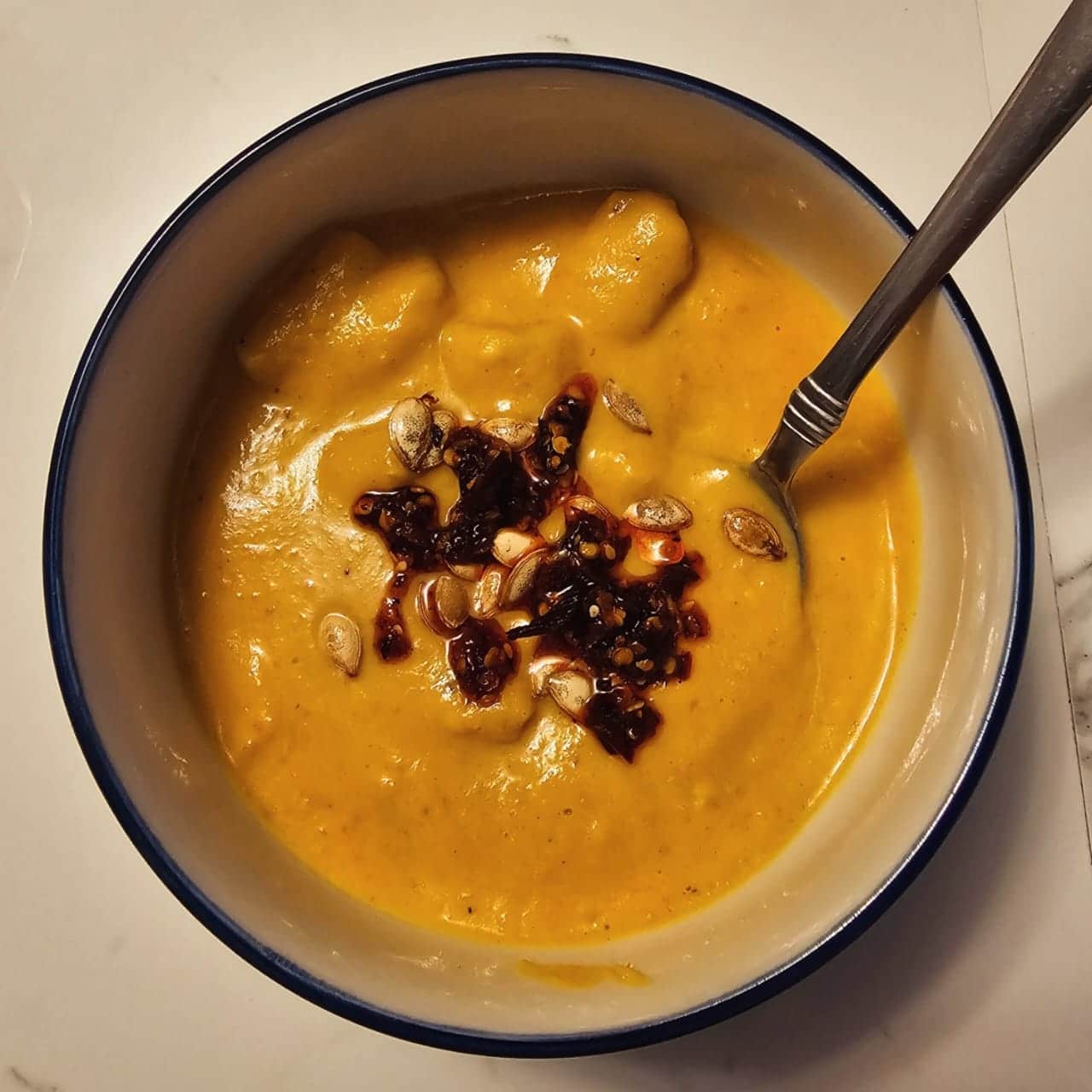 Squash Soup with Gluten-free Gnocchi